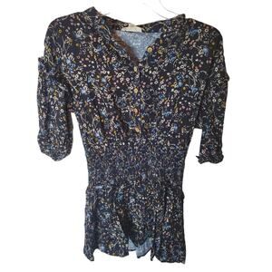 Jessica Simpson Floral Smocked Waist Dress, Girls XL/12, NWT